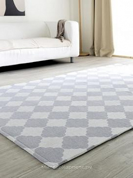 Серый безворсовый ковер Ivy