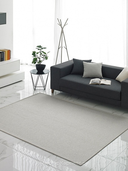 Ковер без ворса с сатиновым блеском Plrattan, кремовый хаки