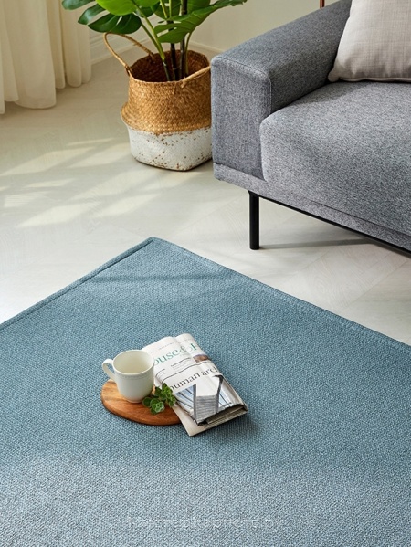 Вискозный ковер без ворса Sunshine, сине-серый