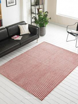 Красный коротковорсный ковер Aztec