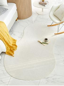 Фигурный кремовый ковер Butterfly