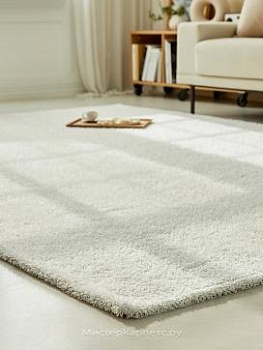 Ворсовый ковер цвета слоновой кости Silhouette