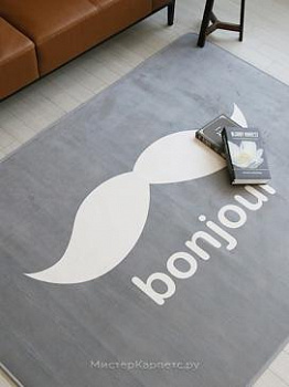 Серый ковер с рисунком Bonj