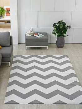 Серый ковер с рисунком Mountain