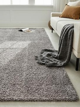 Темно-серый ковер с ворсом Silhouette