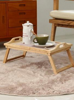 Бежевый круглый ковер S-Pie