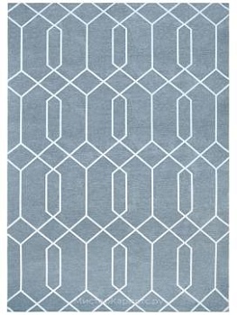Ковер без ворса с геометрическим узором Maroc Gray