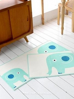 Набор ковриков с рисунком слона Elph