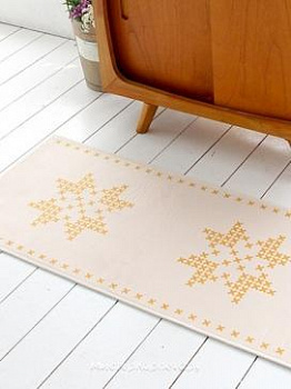 Желтый коврик с рисунком Starpi
