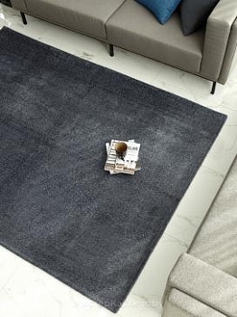Темно-серый ковер с коротким ворсом Cation