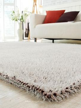 Бежевый ковер с длинным ворсом Alaska