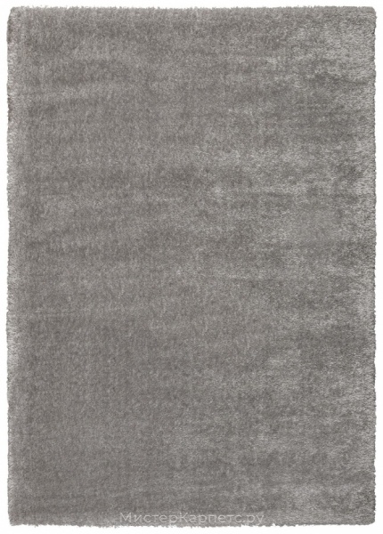Серый ковер с длинным ворсом Puffy