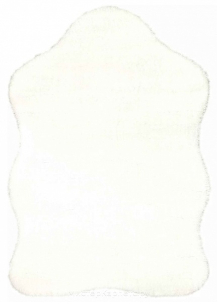 Белый ковер с длинным ворсом Шкуры