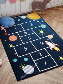Детский ковер с рисунком космические классики DTP