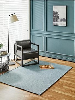 Однотонный ковер без ворса Hampton, мятный