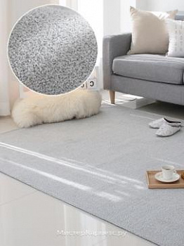 Серый ворсистый ковер SdR