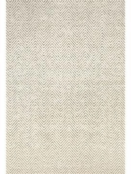 Безворсовый ковер с зигзагом Luno Cold Beige