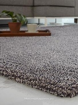 Серый ковер с коротким ворсом Stucco