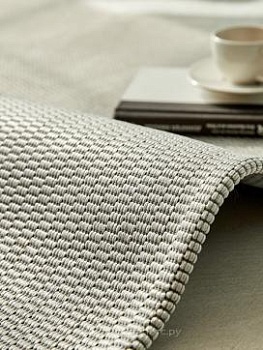 Светло-серый ковер без ворса с имитацией сизаля Urbanist