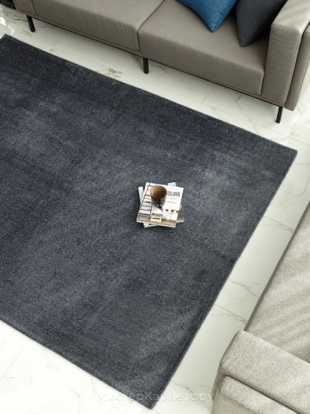 Темно-серый ковер с коротким ворсом Cation