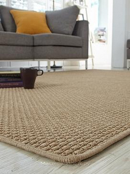 Бежевый однотонный ковер Nature