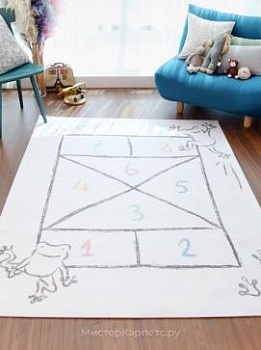 Детский ковер с рисунком классики DTP, слоновая кость