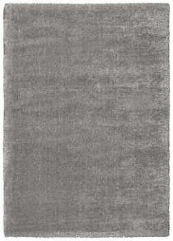 Серый ковер с длинным ворсом Puffy