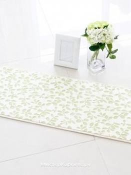 Зеленый коврик с рисунком Green leaf