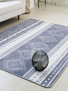 Серый ковер с рисунком Ares