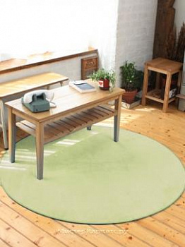 Лаймовый ковер Vivid, круглый