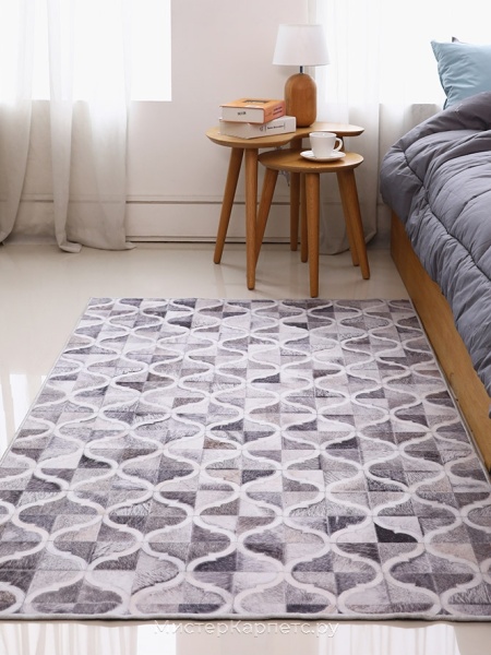 Ковер пэчворк под телячьи шкуры с узором Cowhide