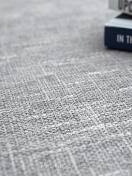 Ковер без ворса в винтажном стиле Plrattan, серебристый